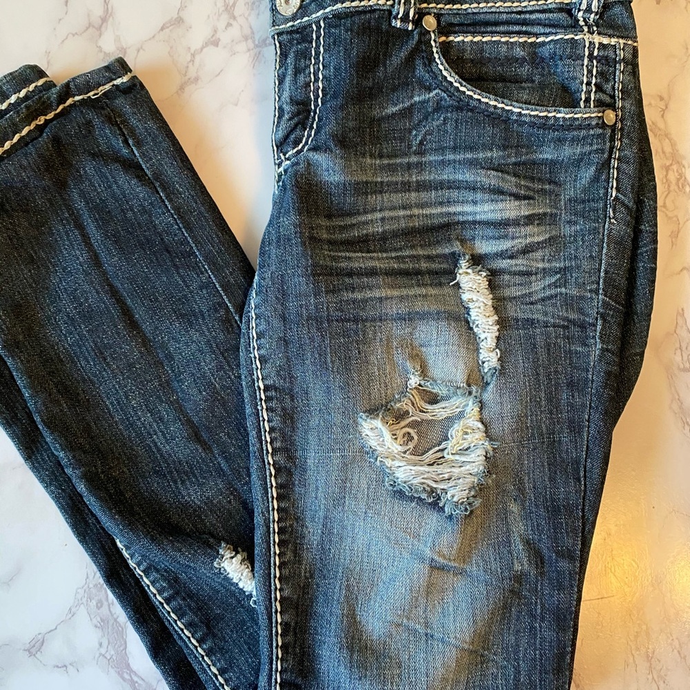 Almost Famous Distressed Jeans